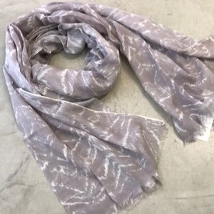 Liebeskind Berlin Scarf Cloud Gray Cotton Silk